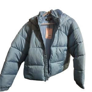 Missguided Babyblue Puffer-NWT